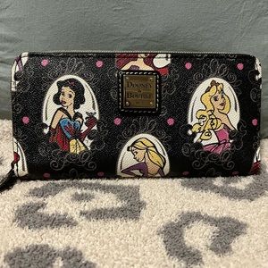 Disney Dooney & Bourke Princess Runway Zip Clutch Wallet